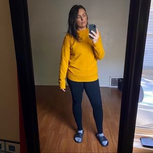 Goodfellow mustard crew neck sweatshirt